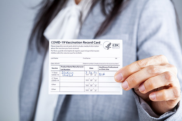 COVID-19 Vaccination Record Card.