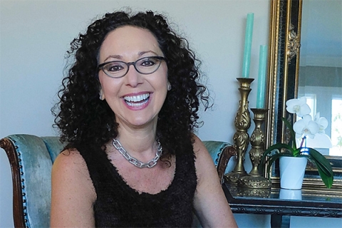 Irene Diamond smiles for a photo.